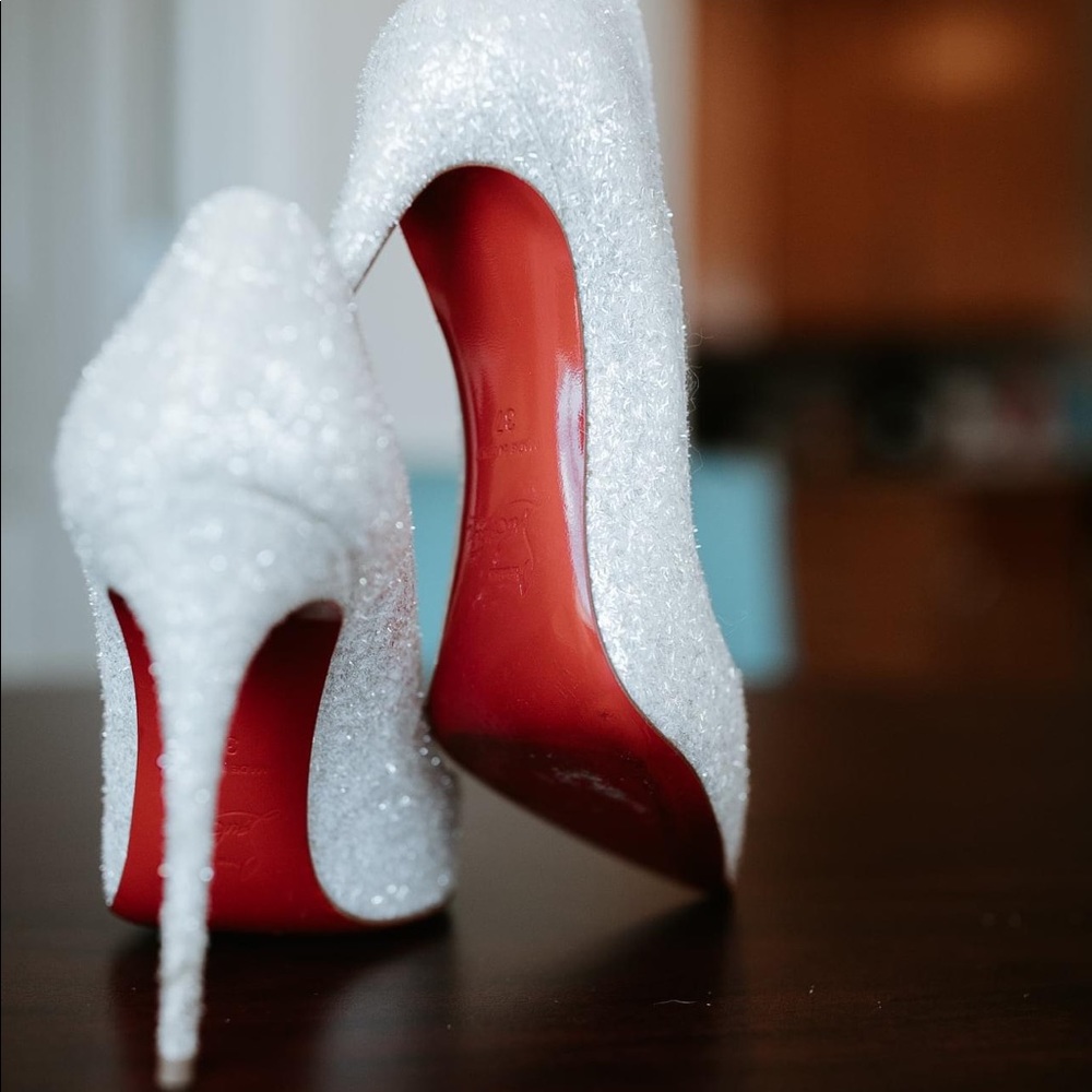 Christian Louboutin Pigalle Follies glitter. used, fair condition. Size 37/6.5.